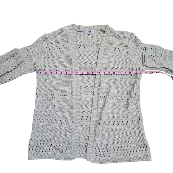 Anthropologie Jack by BB Dakota Open Cardigan Women Medium Boho Preppy Lagenlook - Picture 6 of 7